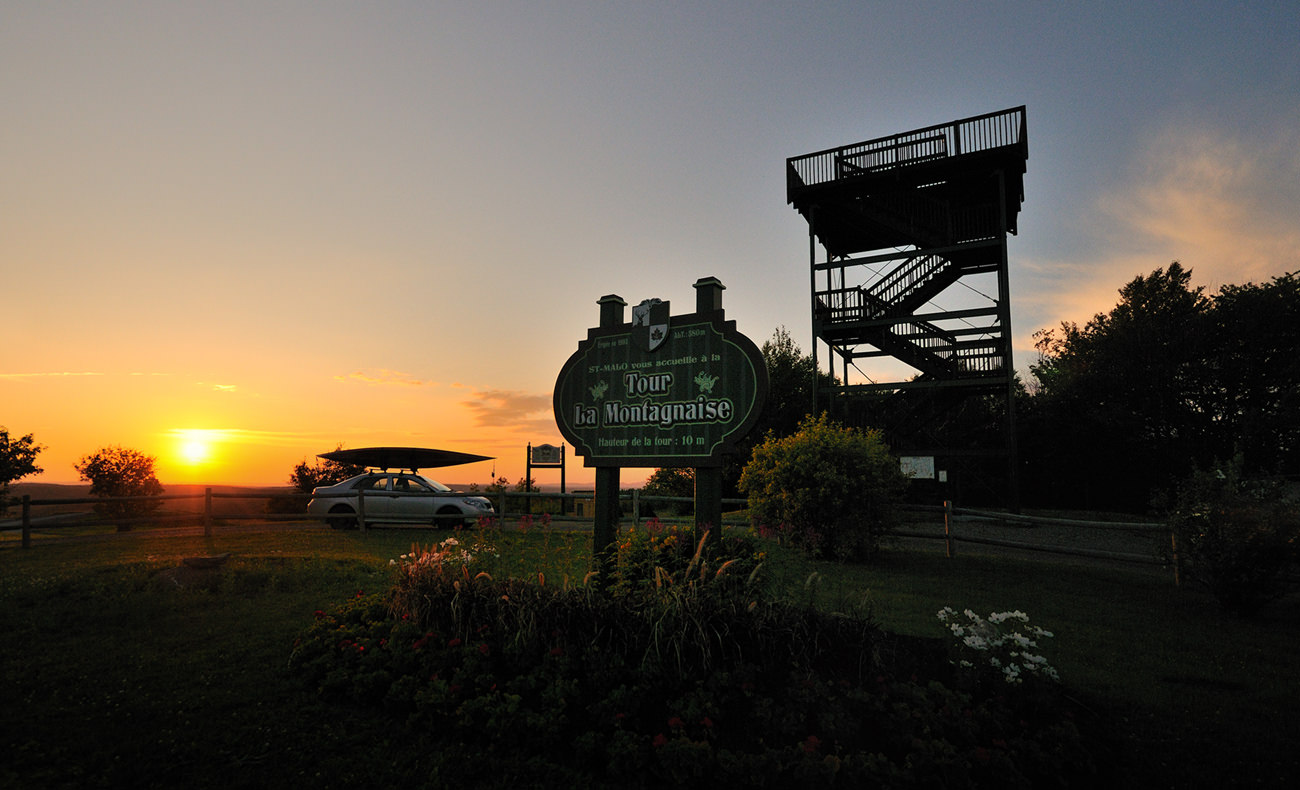 Pedestrian bridge suspended at Coaticook Gorge Park Eastern Townships